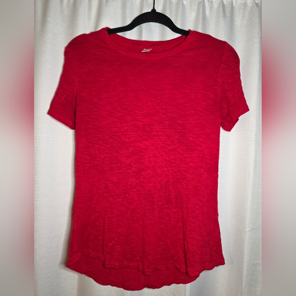 Old Navy Vibrant Red Short Sleeve Tee